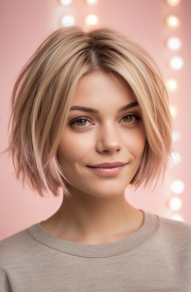 90s-Inspired Blonde Bob Shag