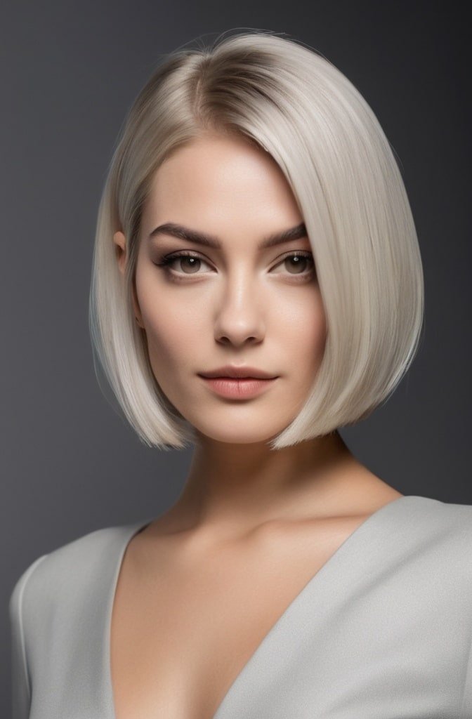 A-Line Bob with Deep Side Part