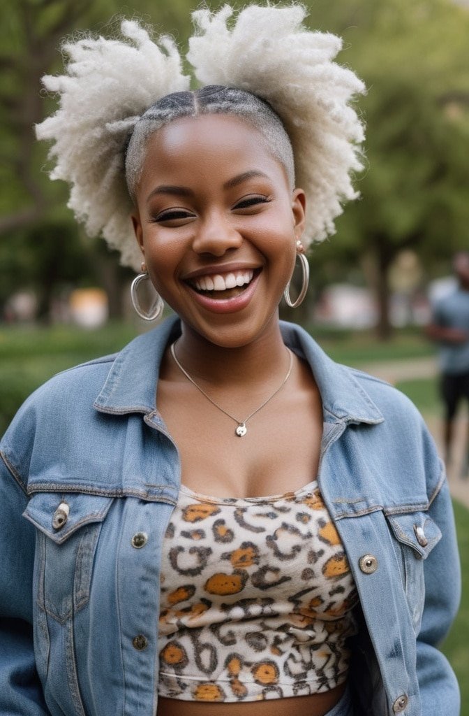 Afro Puffs for Short Hair