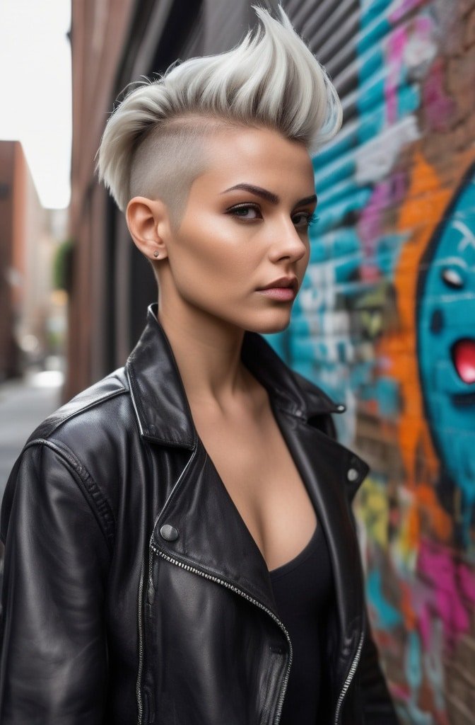 Asymmetrical Crop with Undercut