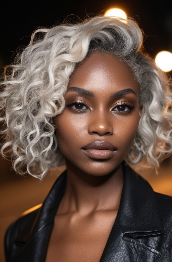 Asymmetrical Curl Cut