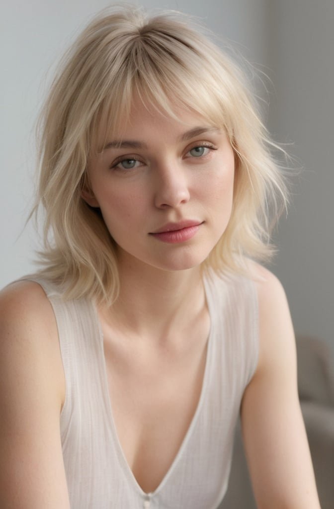 Baby Blonde Wispy Shag