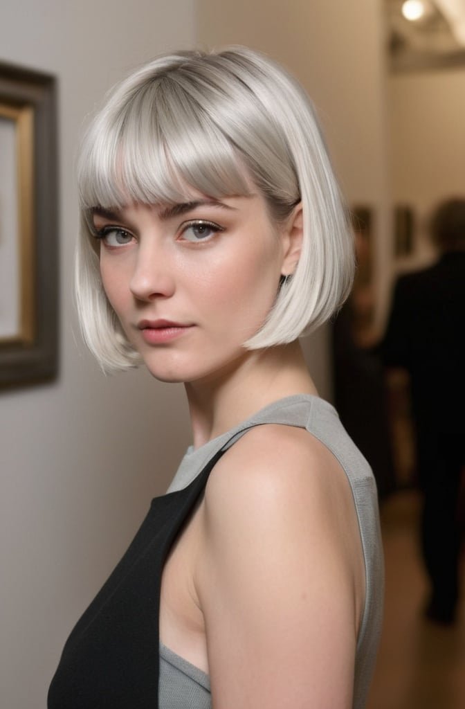 Blunt Bob with Choppy Bangs
