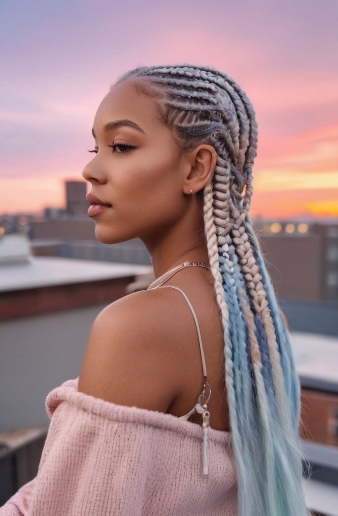 Angled Bob Box Braids