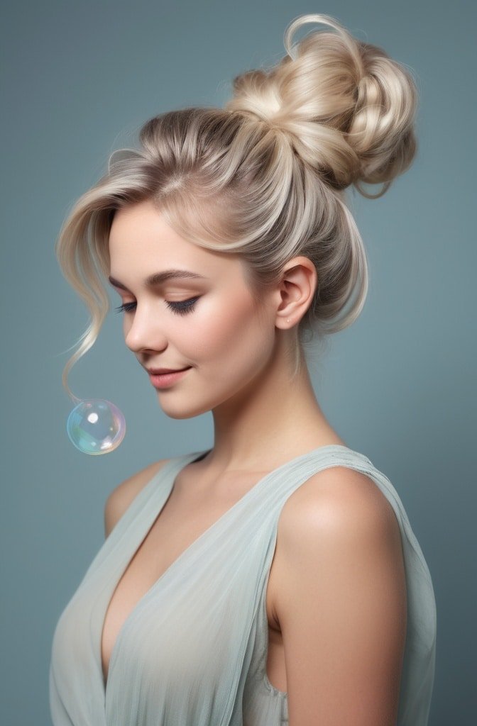 Bubble Messy Bun