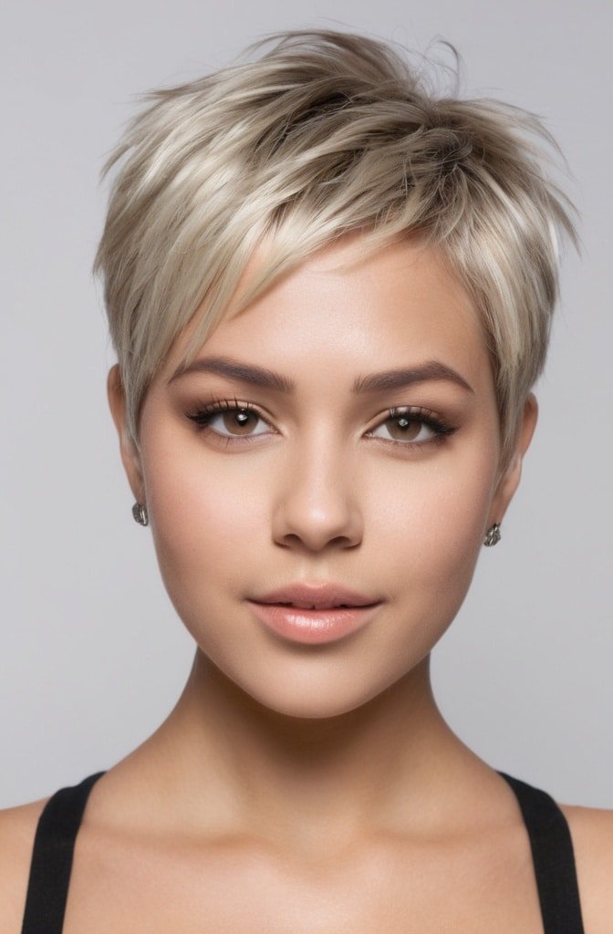 Choppy Pixie with Textured Crown