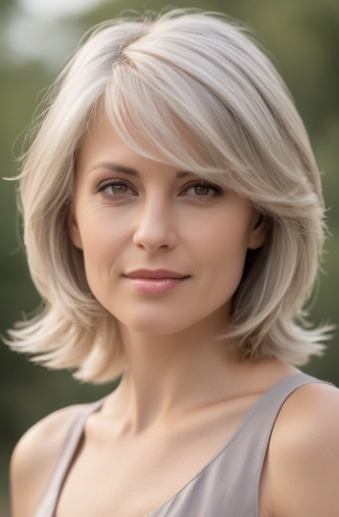 Classic Side-Swept Bangs