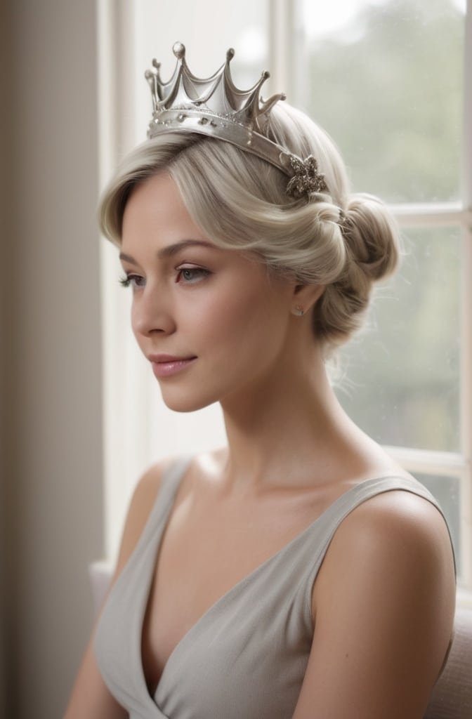 Crown Twist with Side Bang