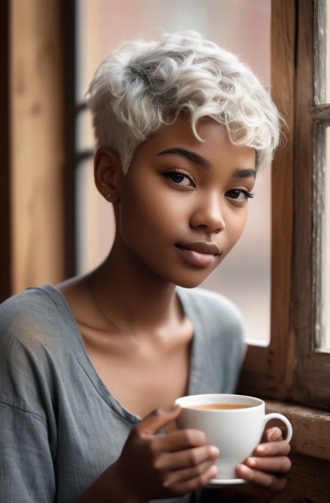 Curly Pixie Cut