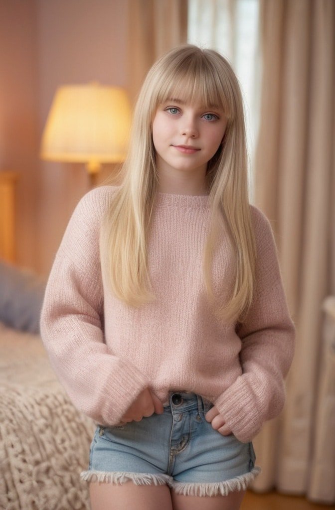 Curtain Bangs with Long Layers