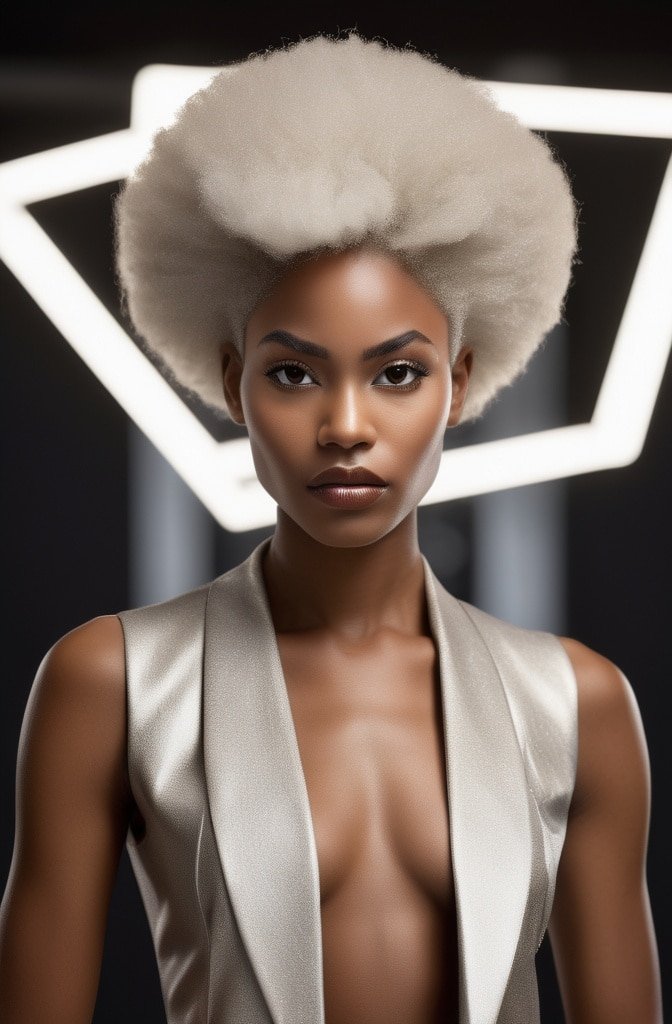 Diamond-Shaped Afro