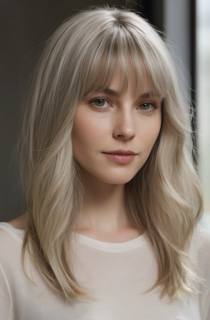 Face-Framing Bangs with Layers