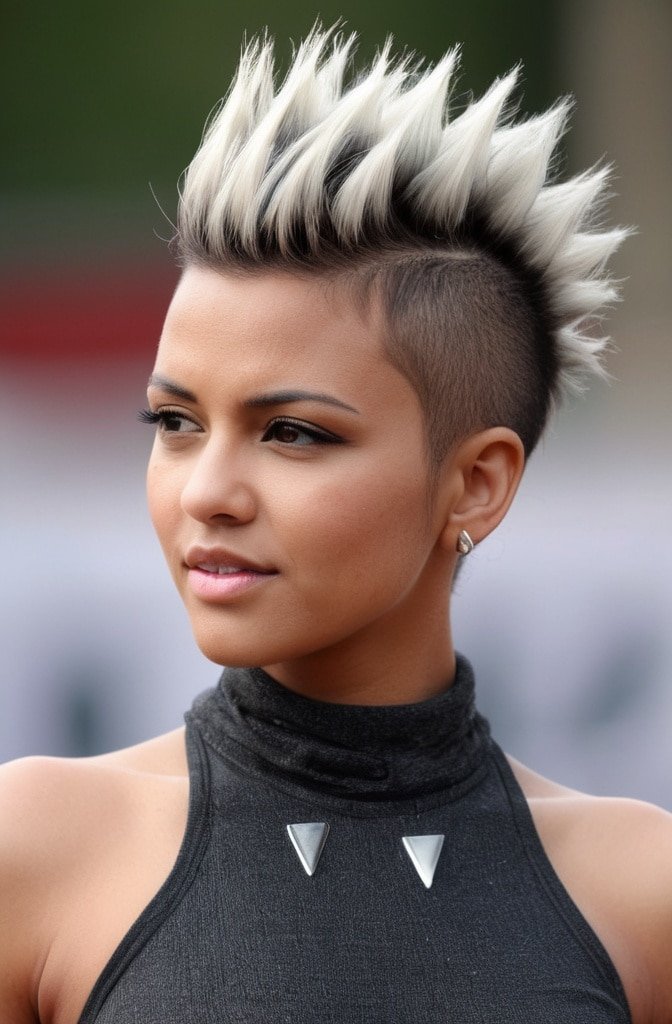 Faux-hawk with Defined Curls