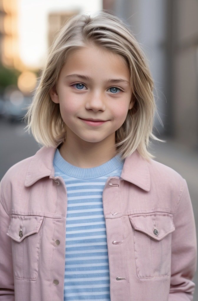 Feathered Mid-Length Cut