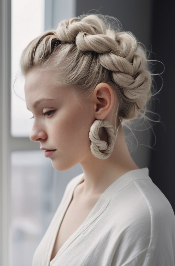 Knotted Updo with Cuff Accessories