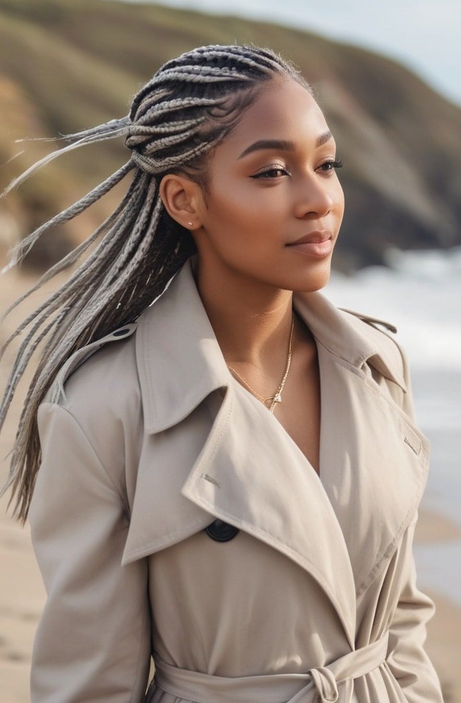 Layered Box Braids