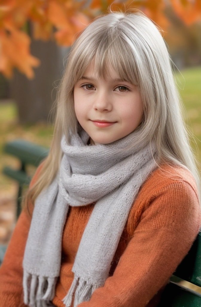 Long Layers with Side-Swept Bangs