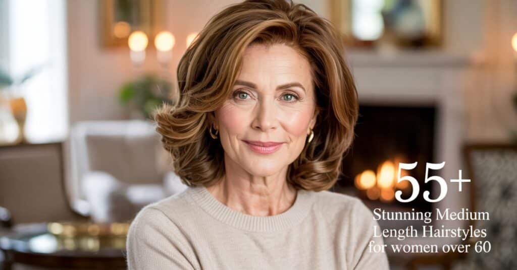 Medium Length Hairstyles for Women Over 60