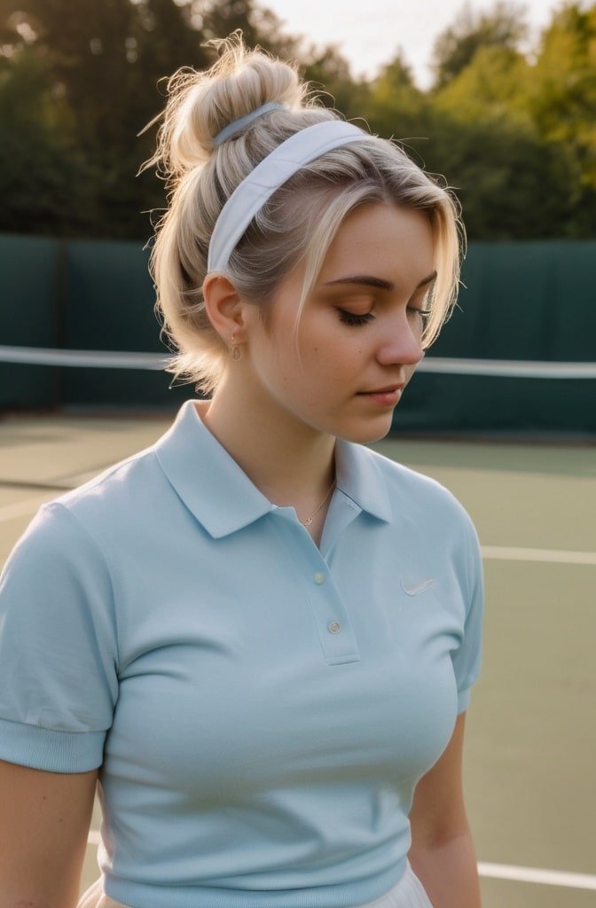 Messy Bun with Headband