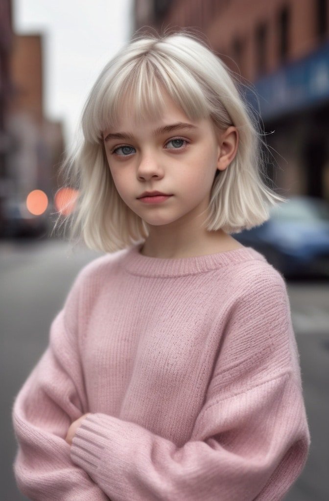 Micro Bangs with Layered Lob