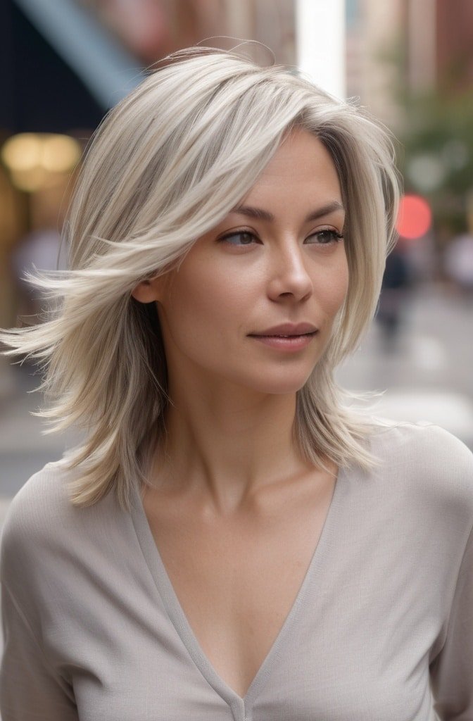 Mid-Length Cut with Wispy Ends