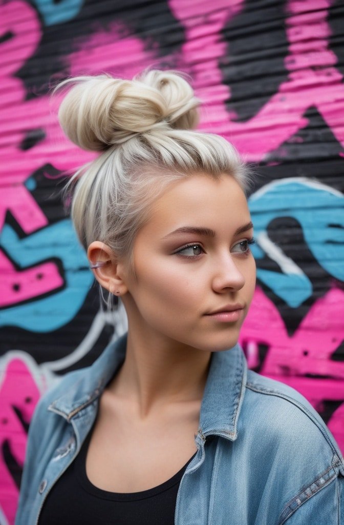Multiple Mini Messy Buns