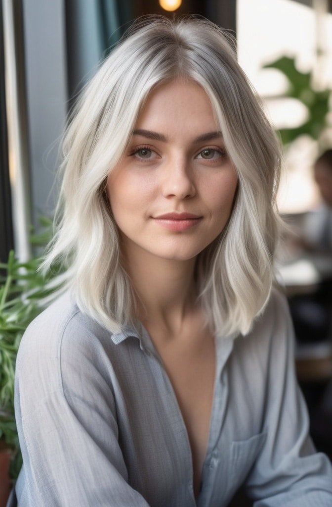 Parted Curtain Bangs with Layers
