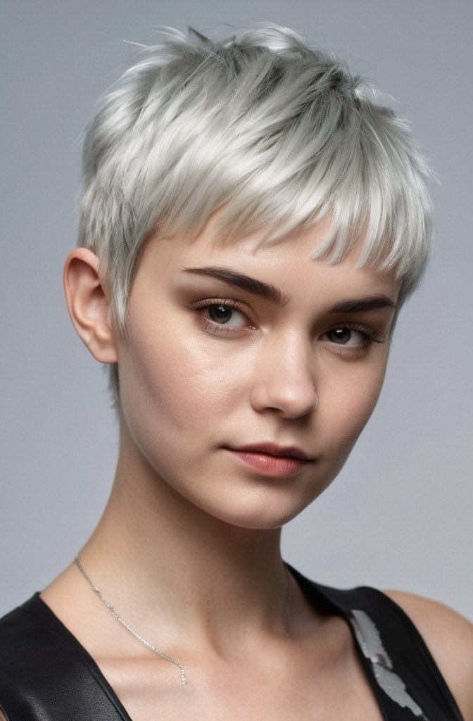 Pixie Cut with Micro Bangs