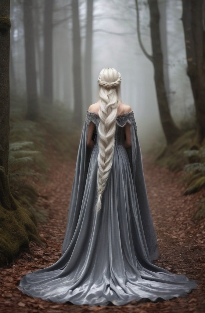 Reverse Lace Braid Half-Up
