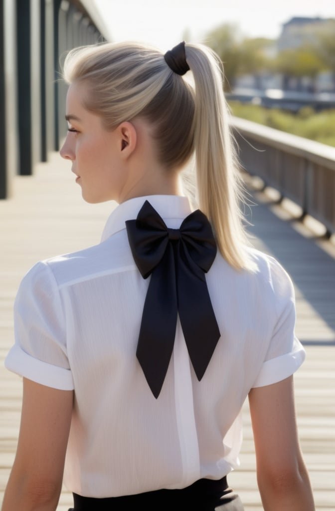 Ribbon-Wrapped Ponytail
