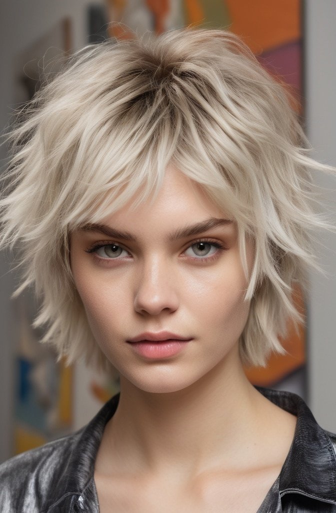 Shaggy Blonde Crop
