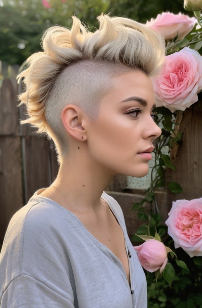 Side-Swept Mohawk Romance