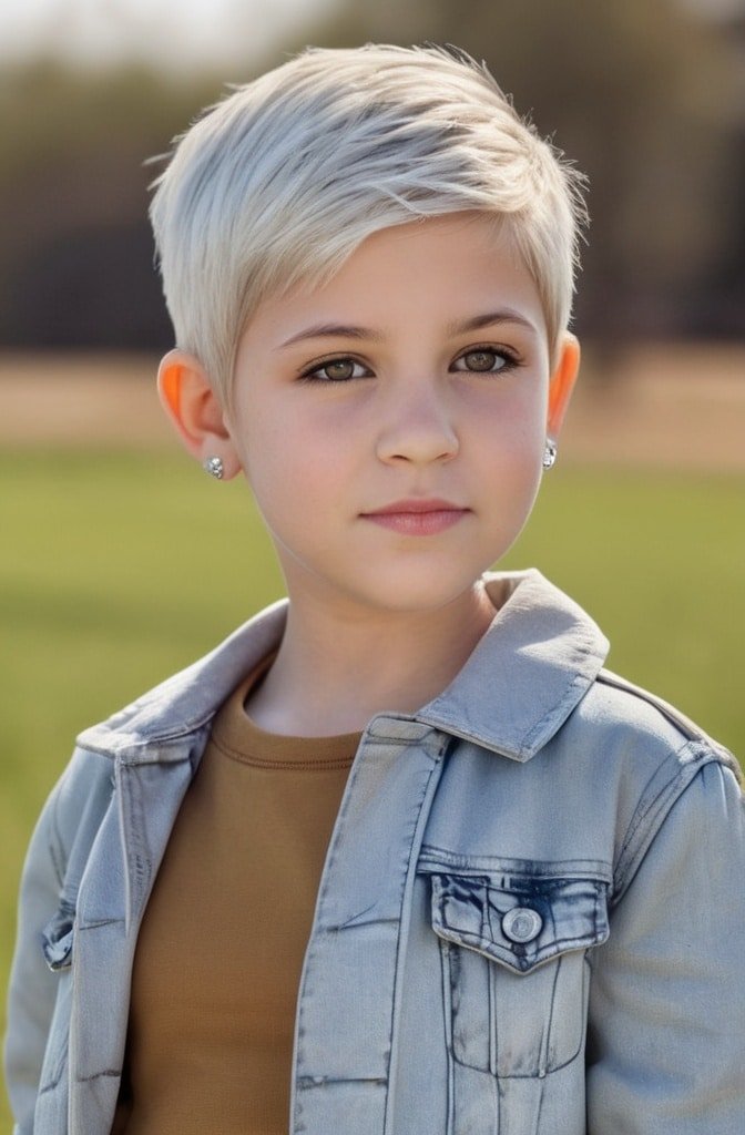 Tapered Pixie with Longer Top
