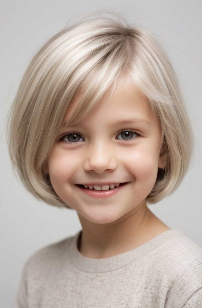 Textured Bob with Curved Fringe