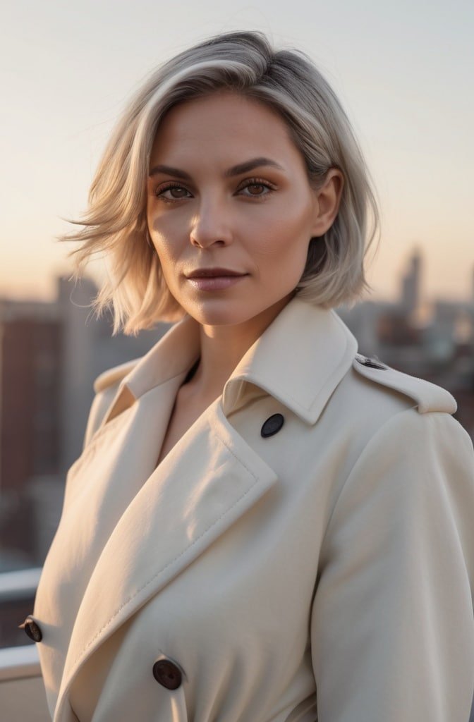 Textured Bob with Side-Swept Bangs