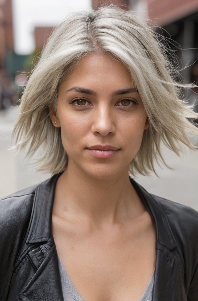 Textured Clavicle Cut with Piecey Ends