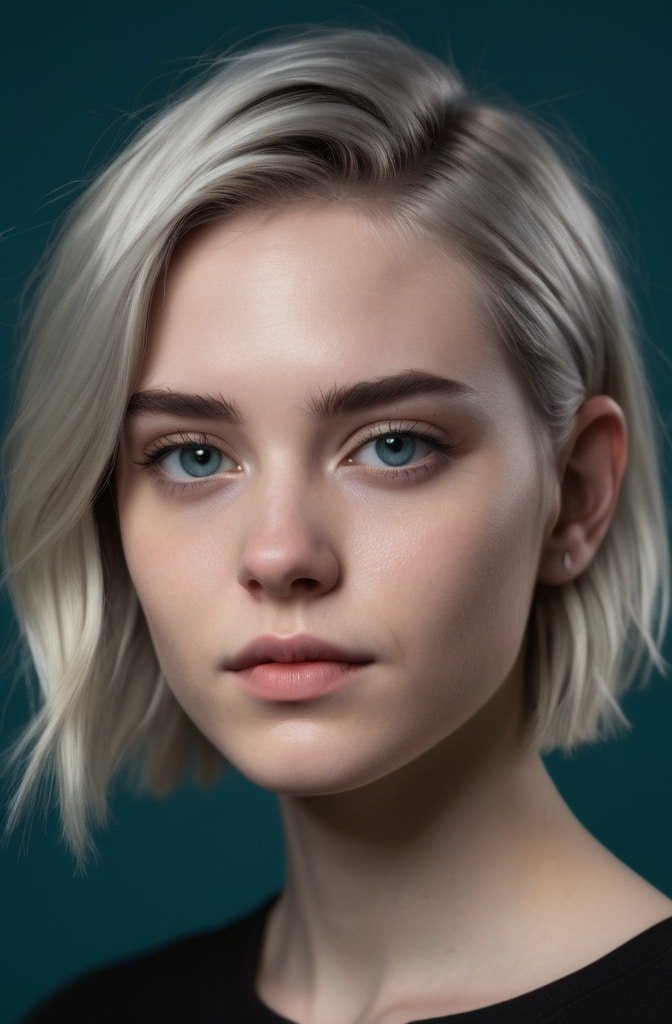 Textured Crop with Baby Bangs