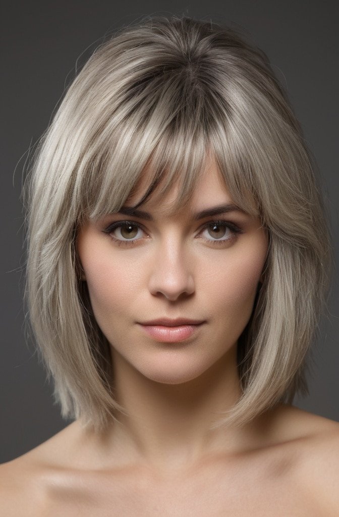 Textured Full Bangs