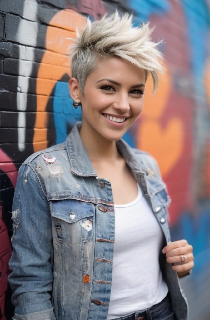 Textured Pixie Mohawk