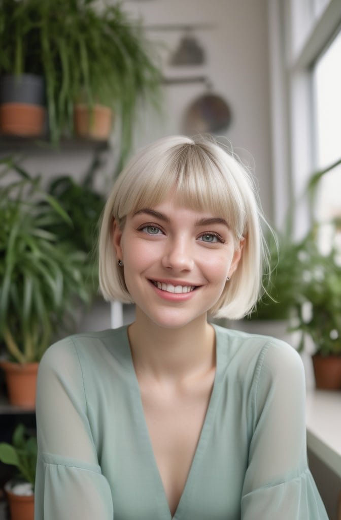 The Bixie with Wispy Bangs