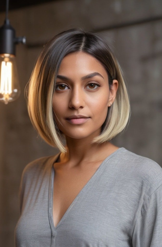 The Blunt Bob with Hidden Layers