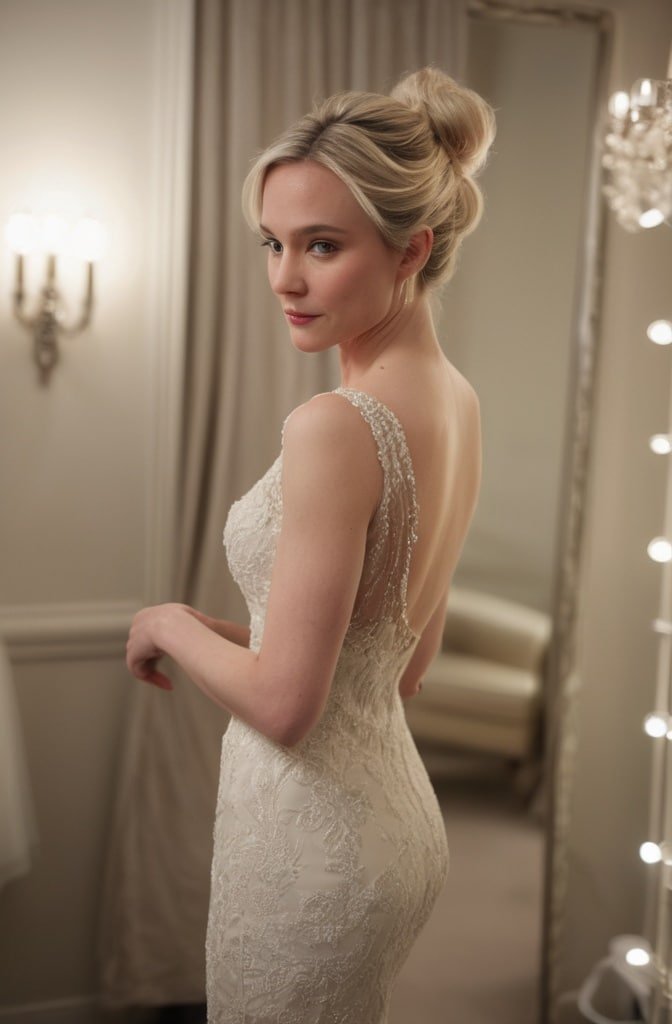 The Classic Messy Bride Bun