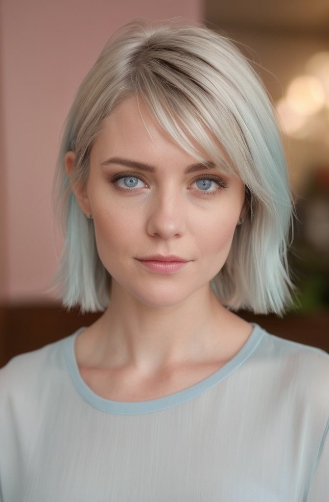 The Classic Short Shag with Curtain Bangs
