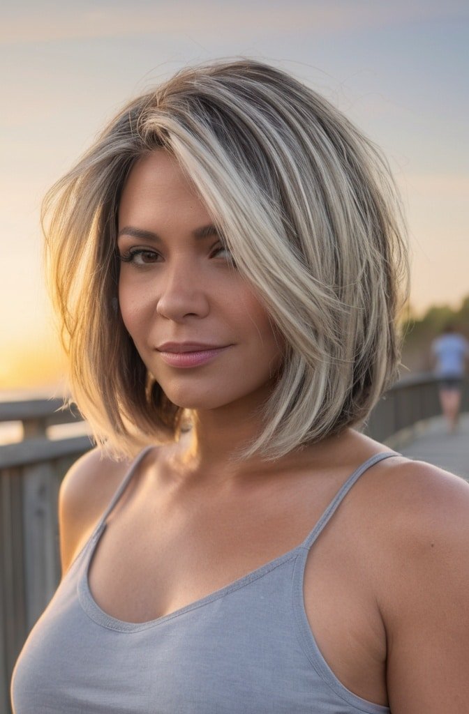 The Layered Bob for Thick Hair