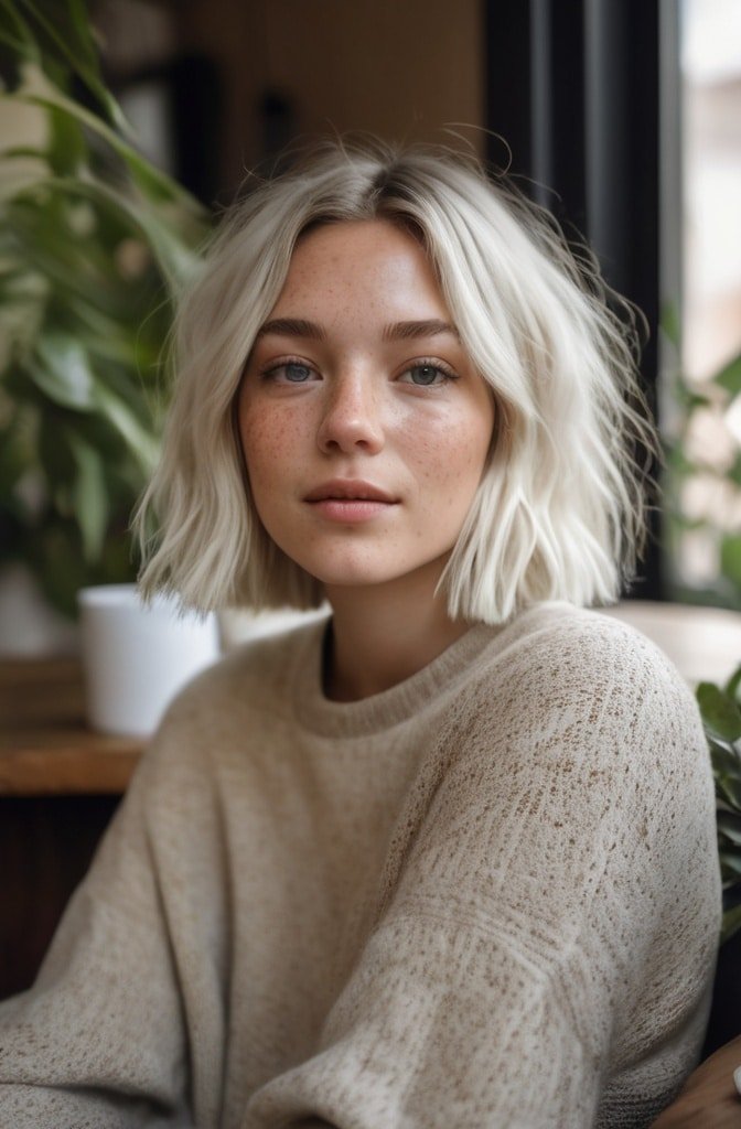 The Layered Bob with Curtain Bangs