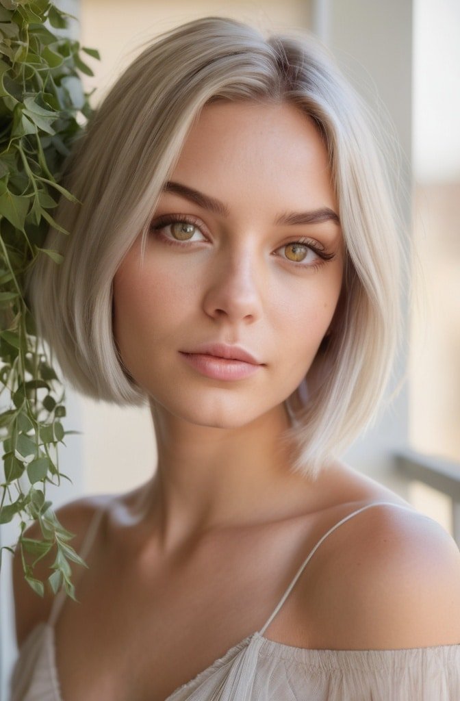 The Layered Bob with Curtain Fringe