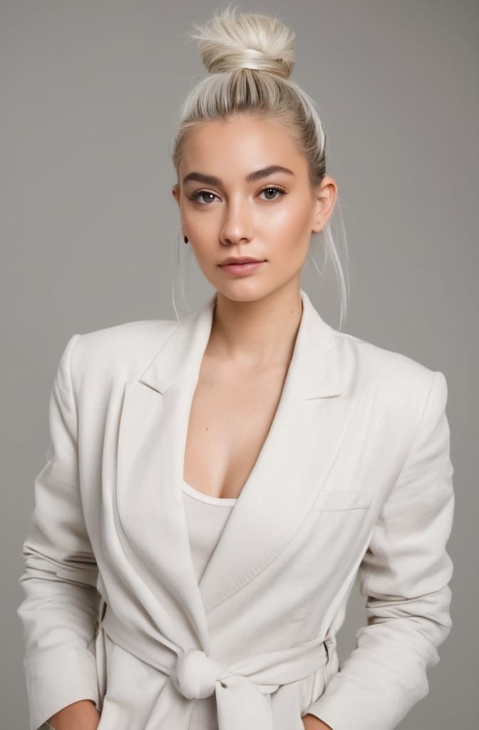 The Topknot-to-Ponytail Hybrid