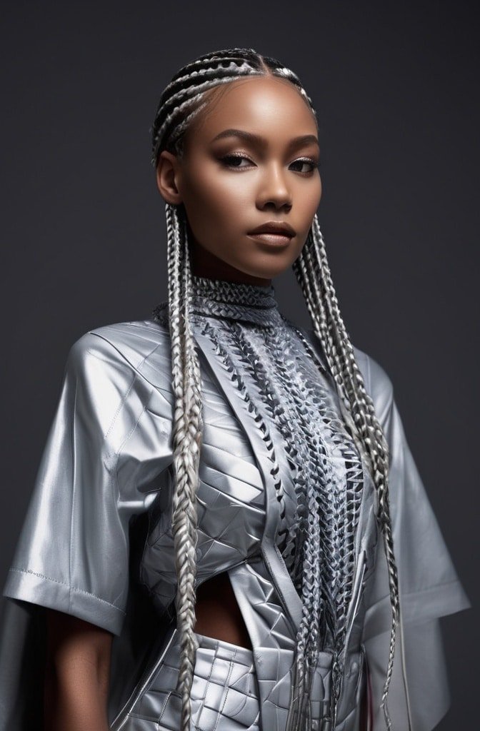 Triangle Box Braids