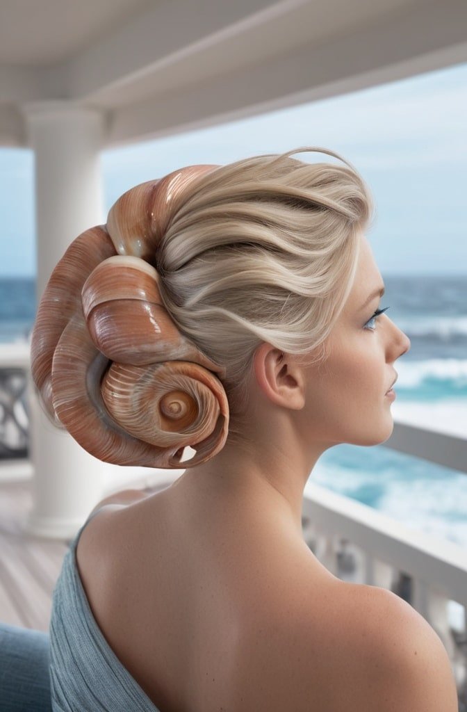 Twisted Nautilus Spiral Updo