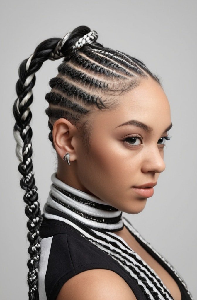 Two-Toned Cornrows